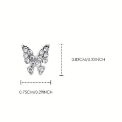 3D Butterfly Nail Charms Butterfly Nail Gems Metallic Butterflies