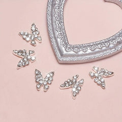 3D Butterfly Nail Charms Butterfly Nail Gems Metallic Butterflies