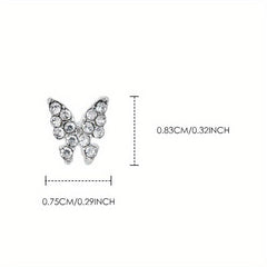 3D Butterfly Nail Charms Butterfly Nail Gems Metallic Butterflies