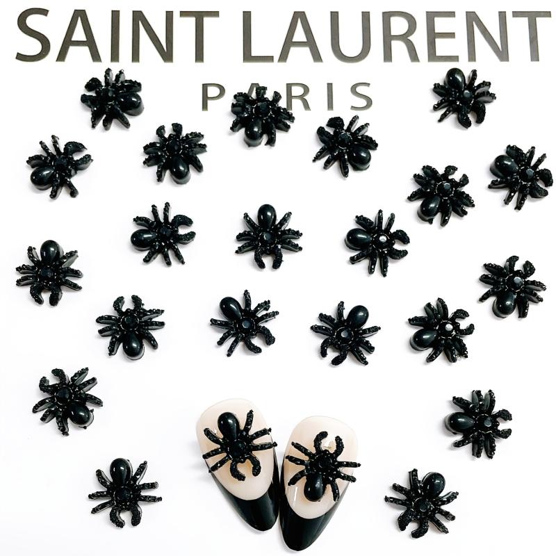 30pcs Halloween Spider Nail Art Charms 3D Alloy Spider Nail Art Accessories