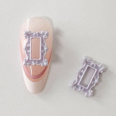 3D Metal Frame Nail Charms DIY Punk Manicure Decor 30 Pcs