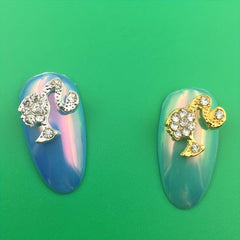 10pcs Head Shape Nail Art Charms 3D Alloy Rhinestones Nail Art Jewelry