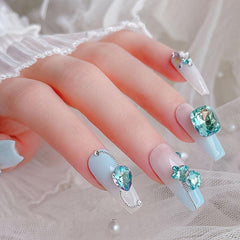 10 20pcs Mix Shape Glass Nail Rhinestones DIY Nail Art Gemstones