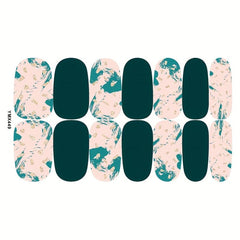 Leopard Print Nail Polish Sticker - Self Adhesive Glitter Gel Nail Strip