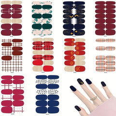 Leopard Print Nail Polish Sticker - Self Adhesive Glitter Gel Nail Strip