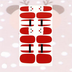 Christmas Full Wrap Nail Polish Stickers Snowflake Elk Santa Claus Nail Strips