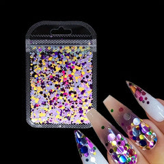 Neon Glitter Flakes for DIY Nail Art - Colorful Sequins for Summer