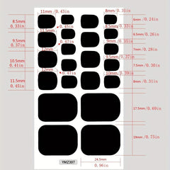 Retro Gel Toenail Wraps Self Adhesive Strips