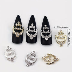 10pcs Nail Art Charms Rhinestone Alloy DIY Nail Salon Accessories