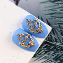 10pcs Nail Art Charms Rhinestone Alloy DIY Nail Salon Accessories