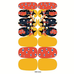 Halloween Nail Art Stickers Set with Nail File