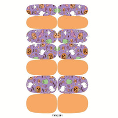 Halloween Nail Art Stickers Set with Nail File
