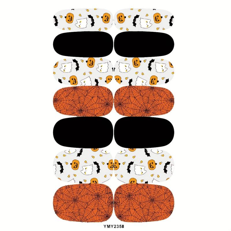 Halloween Nail Art Stickers Set with Nail File