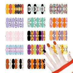 Halloween Nail Art Stickers Set with Nail File