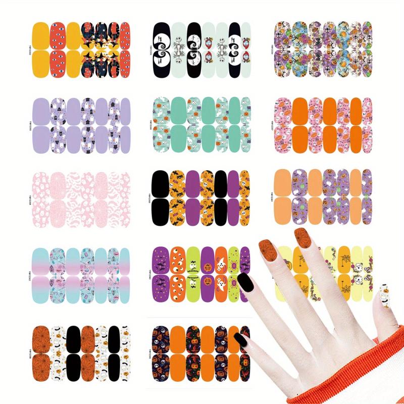 Halloween Nail Art Stickers Set with Nail File