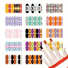 Halloween Nail Art Stickers Set with Nail File
