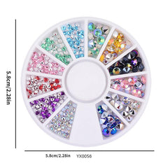 Glitter Rhinestone Nail Crystal Beads 3D Art Decoration Accessories