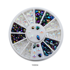 Glitter Rhinestone Nail Crystal Beads 3D Art Decoration Accessories