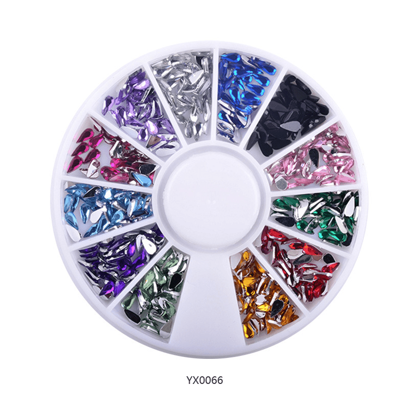 Glitter Rhinestone Nail Crystal Beads 3D Art Decoration Accessories