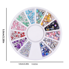 Glitter Rhinestone Nail Crystal Beads 3D Art Decoration Accessories
