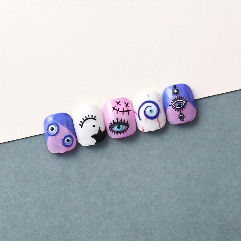 Evil Eye Nail Art Stickers Decals 3D Self Adhesive