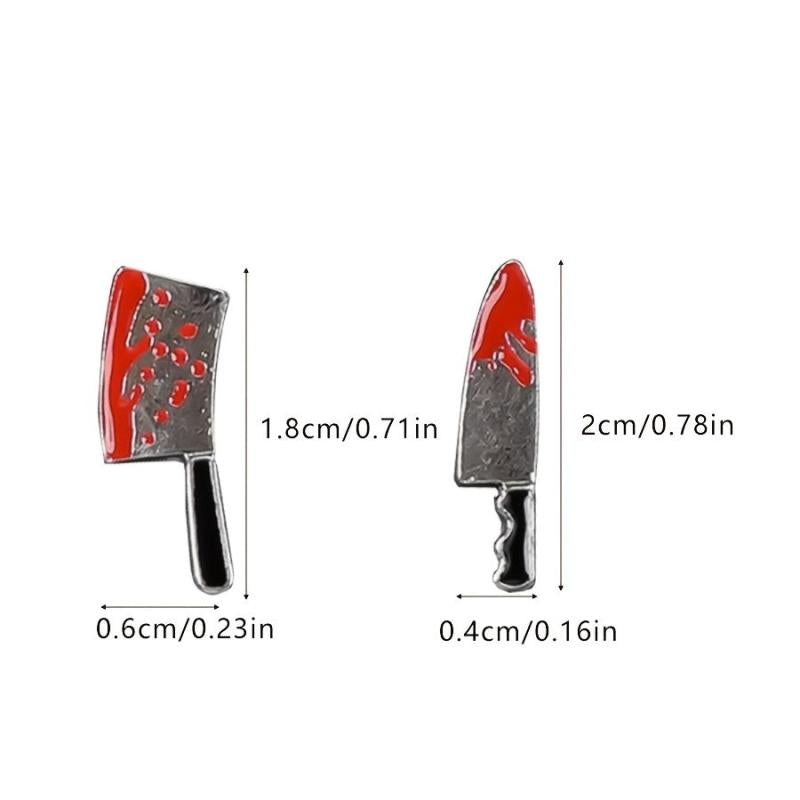 5pcs Halloween Blood Nail Art Charms 3D Metal Nail Art Accessories