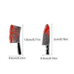 5pcs Halloween Blood Nail Art Charms 3D Metal Nail Art Accessories