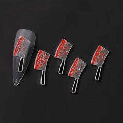 5pcs Halloween Blood Nail Art Charms 3D Metal Nail Art Accessories