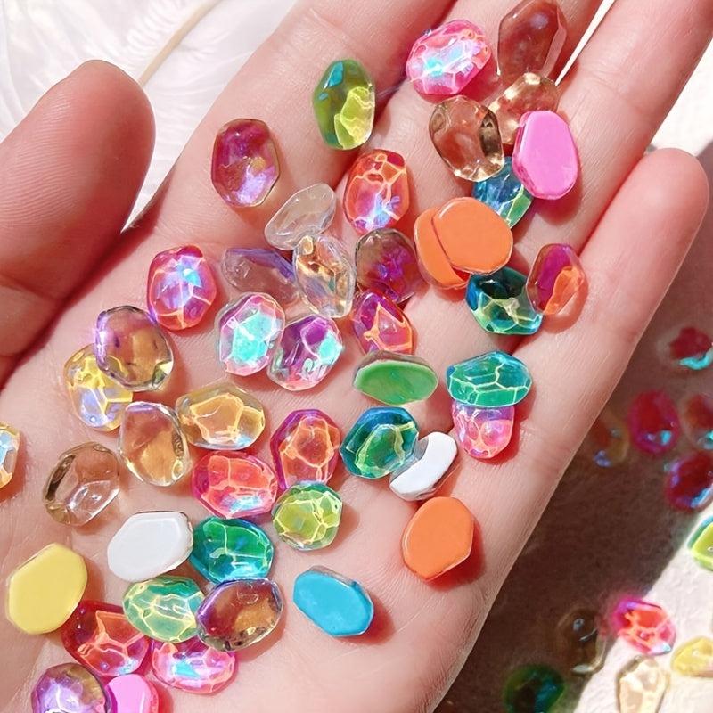 10pcs Mocha Ripple Crystal Nail Charms 3D Rhinestones Decorations for Nails