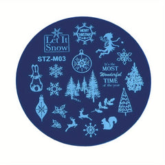 Christmas Nail Art Stickers Decals Snowflake Winter Holiday Xmas Nail Decoration