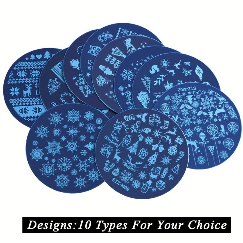 Christmas Nail Art Stickers Decals Snowflake Winter Holiday Xmas Nail Decoration