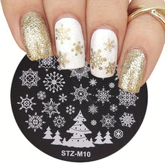 Christmas Nail Art Stickers Decals Snowflake Winter Holiday Xmas Nail Decoration