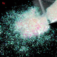 Transparent Mermaid Sequin Nail Art Decoration