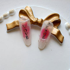 Golden Letter Nail Charms 3D Metal Slices for Nail Art DIY