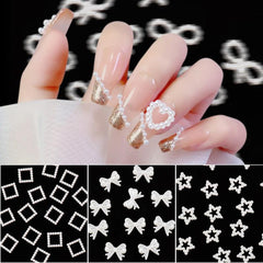 3D Acrylic Pearls Nail Charms for Manicure DIY Crafts Jewelry