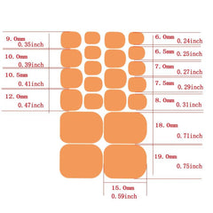 Solid Toenail Polish Strips Full Wraps Self Adhesive Gel Toe Stickers