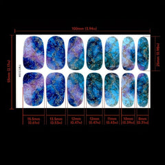 Marble Stripes Nail Sticker Self Adhesive Manicure Decoration