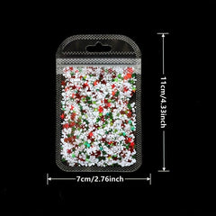 Christmas Nail Glitter Snowflake Hexagon Shape Nail Art Decoration