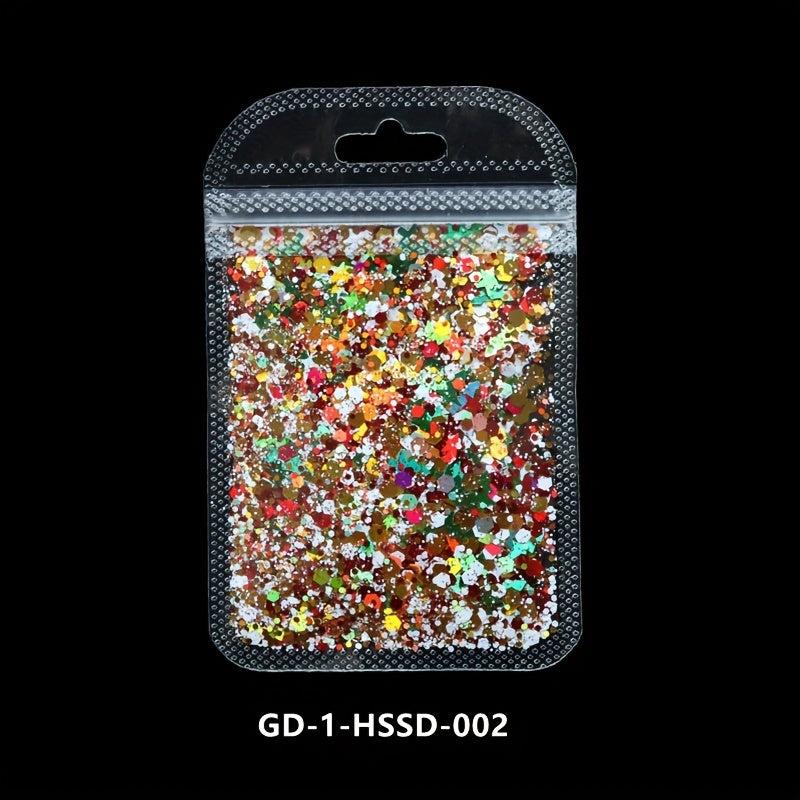 Christmas Nail Glitter Snowflake Hexagon Shape Nail Art Decoration