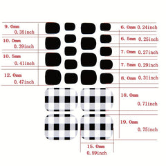 Lines Nail Polish Stickers Self-Adhesive Nail Art Decal Strips Manicure Kit
