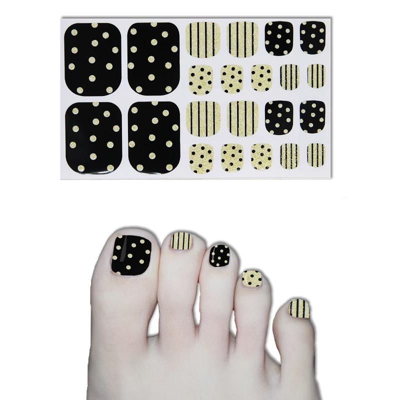 Lines Nail Polish Stickers Self-Adhesive Nail Art Decal Strips Manicure Kit