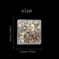Abalone Seashell Fragments Nail Art Sequins Slice Powder Decoration