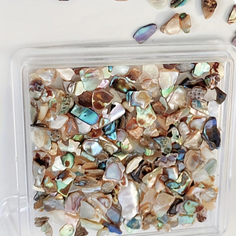 Abalone Seashell Fragments Nail Art Sequins Slice Powder Decoration