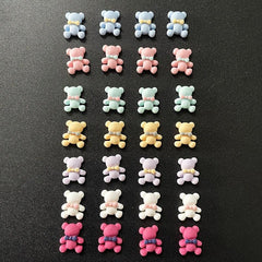20 pcs Cartoon Bear Nail Art Decoration for Fun DIY Manicure