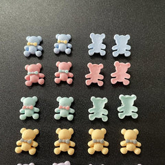 20 pcs Cartoon Bear Nail Art Decoration for Fun DIY Manicure
