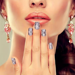 12 Sheets Marble Nail Art Polish Stickers Self Adhesive Full Wrap Strips