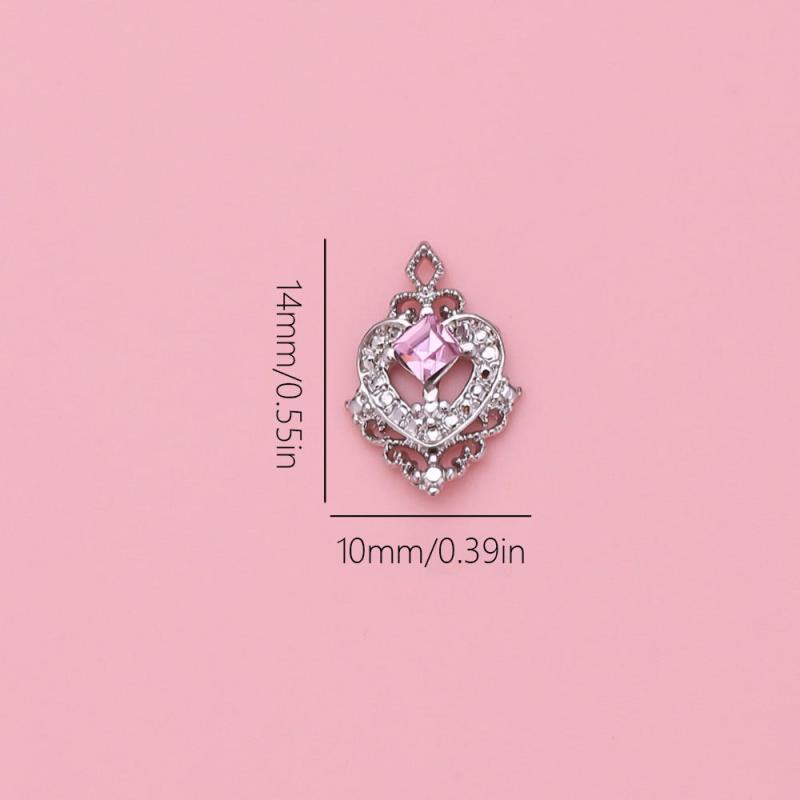 10pcs Nail Art Charms with Rhinestones Nail Art Accessories
