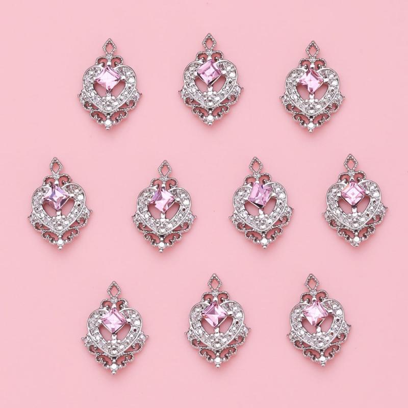 10pcs Nail Art Charms with Rhinestones Nail Art Accessories