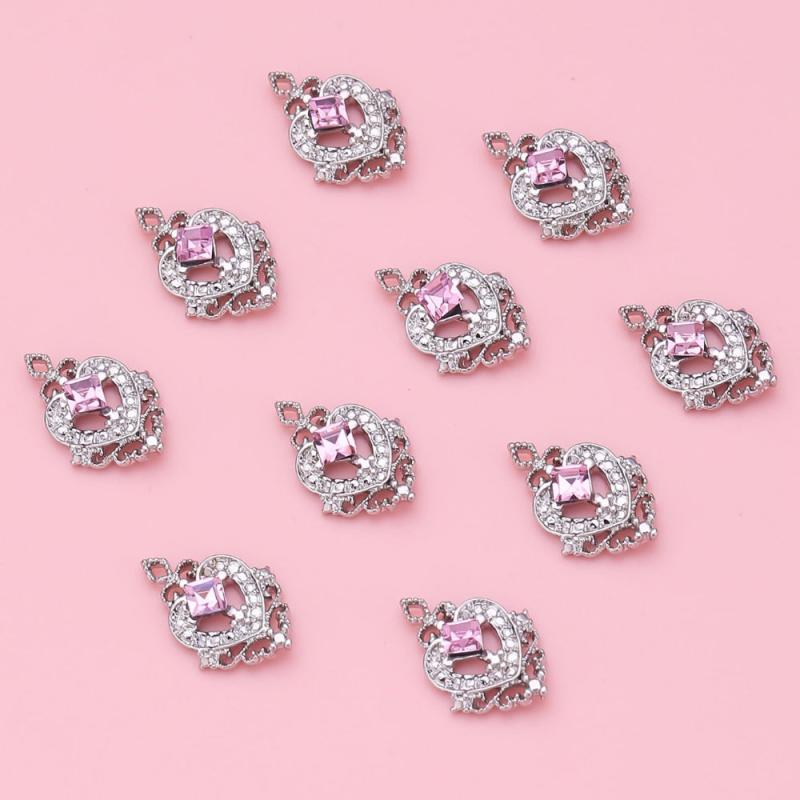 10pcs Nail Art Charms with Rhinestones Nail Art Accessories