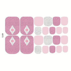 Waterproof Toenail Polish Stickers Long Lasting Full Cover Art Decal Strips